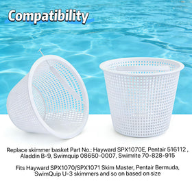 WENPENG SwimQuip U-3 compatible skimmer basket