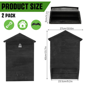 Wenqik cedar weatherproof material for durable outdoor bat shelter