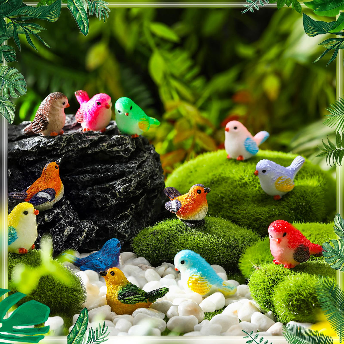 Wenqik craft decor birds perfect as pot decorations or desktop accents.