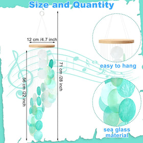 Wenqik wind chime close-up highlights spiral design for focal patio decor