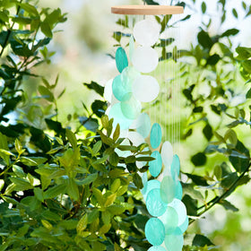 Wenqik sea glass wind chime for bedroom decor and calm ambiance