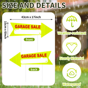 Wenqik signs and stakes set enables easy setup for a quick yard display.