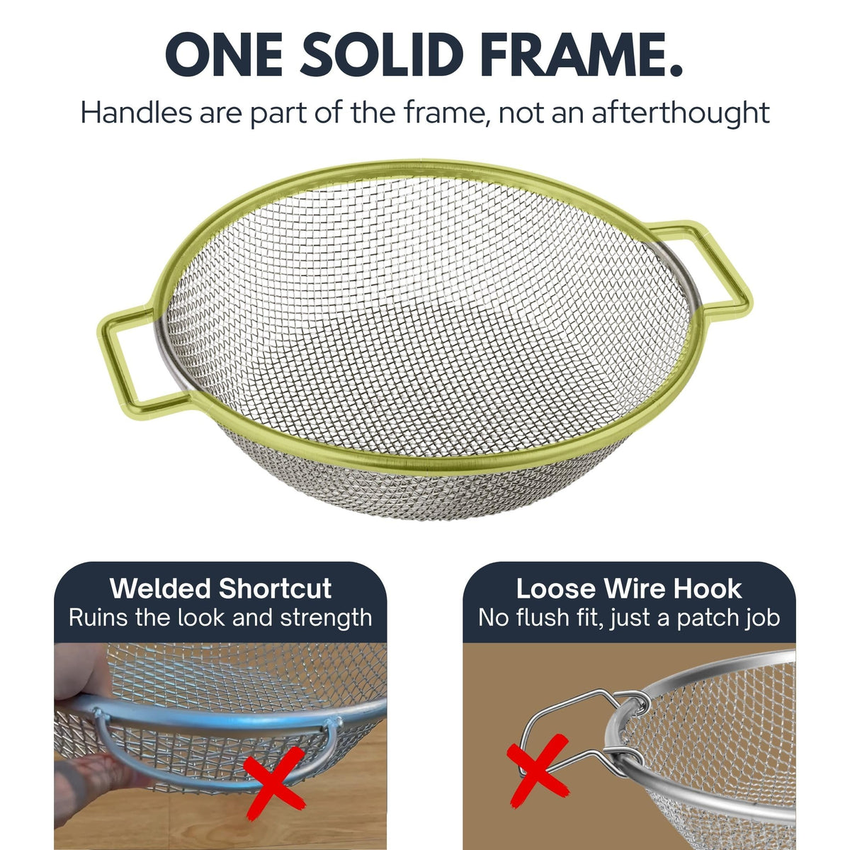 Wenses sifter used for garden bed prep and debris screening.