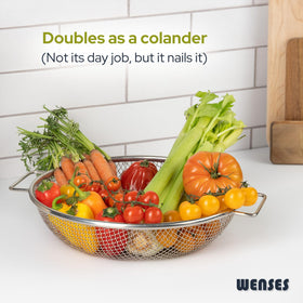 Wenses sifter handles reduce hand fatigue during long filtering tasks.