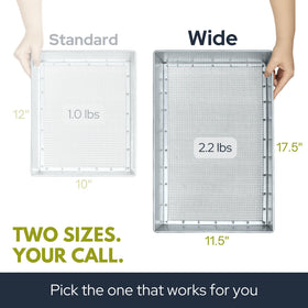 Wenses Soil Sifter features galvanized steel construction for durability