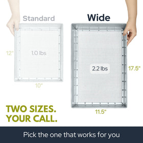 Wenses soil sifter in action filtering soil and gravel.