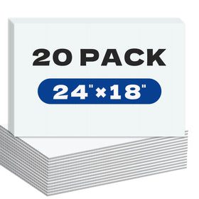 WenWELL 20-pack yard signs 18x24 front view with ample design space.