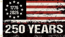 WENWELL 250th anniversary flag 3x5 with brass grommets for outdoor display
