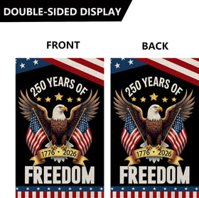 WENWELL flag with gold anniversary banner for a commemorative look.