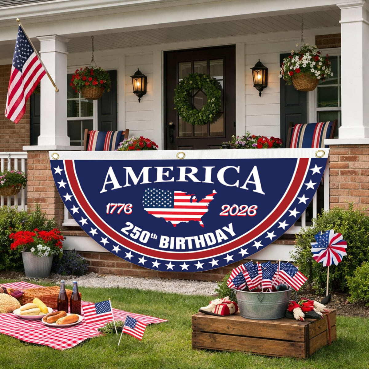 WENWELL ready-to-hang two-banner set for flexible decoration