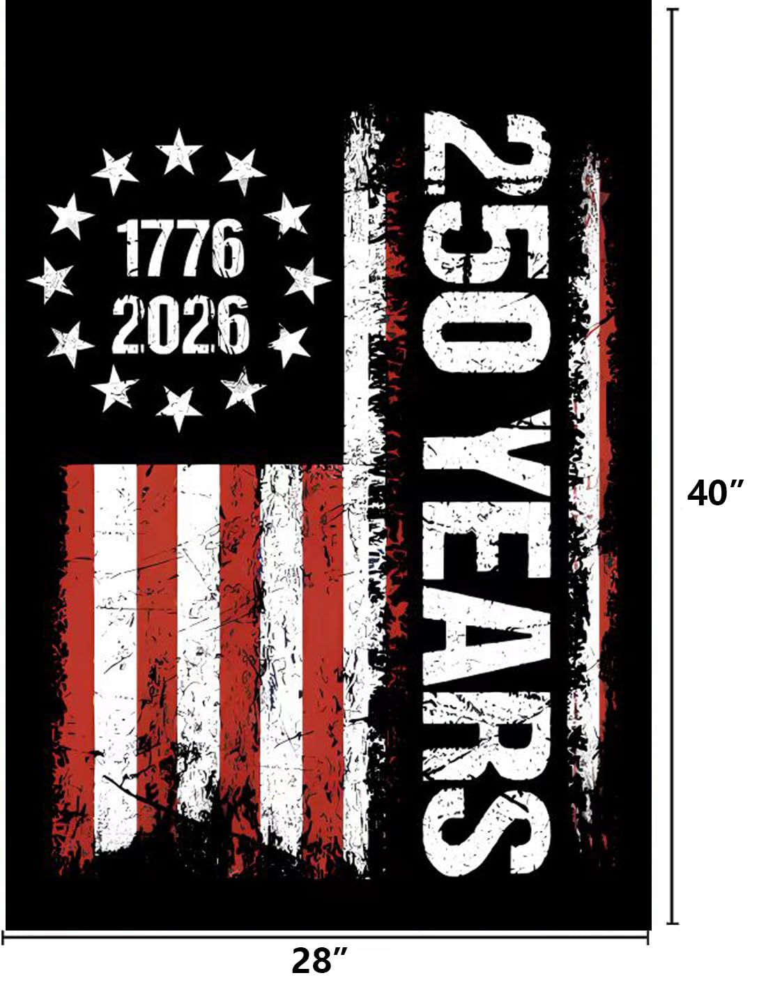 WENWELL Stars and Stripes Circle Design highlights timeless patriotism for outdoor spaces.
