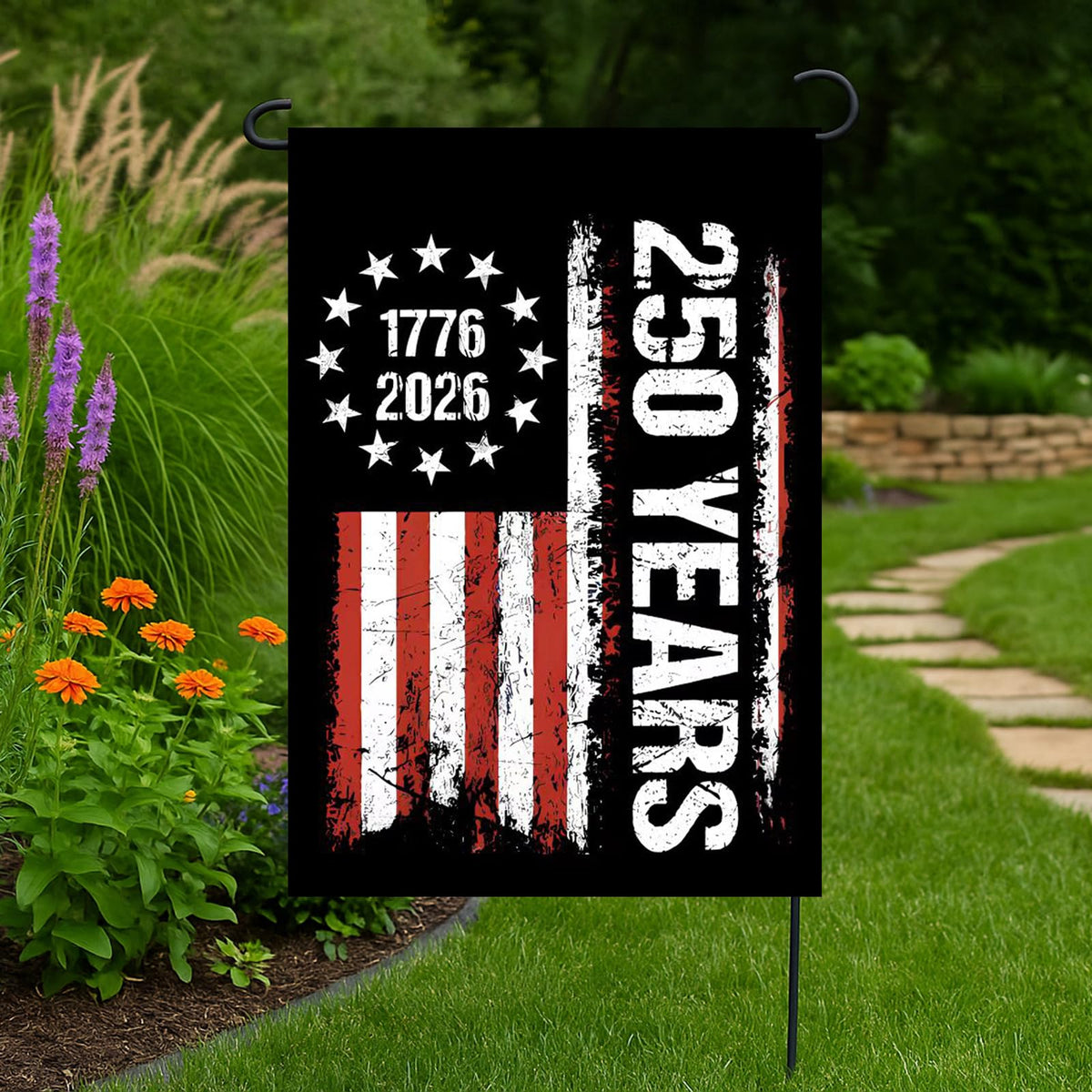 WENWELL weather-resistant flag material withstands seasons for year-round outdoor use