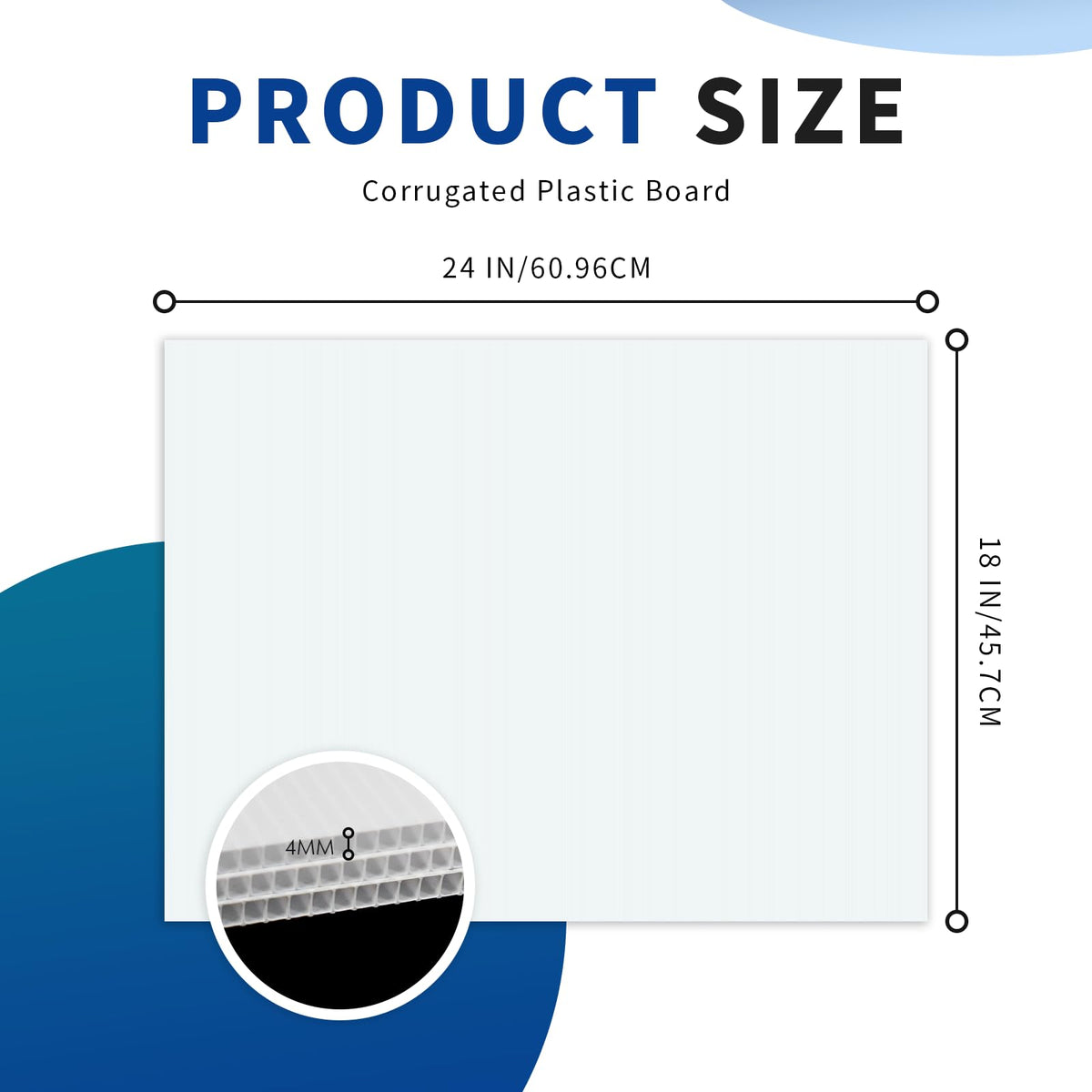 WenWELL weatherproof corrugated plastic close-up showing outdoor durability.