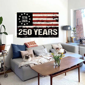 WENWELL Fourth of July decor flag suitable for yard and storefront