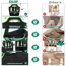 WEPSEN garden tool bag demonstration highlighting sturdy carry and easy access