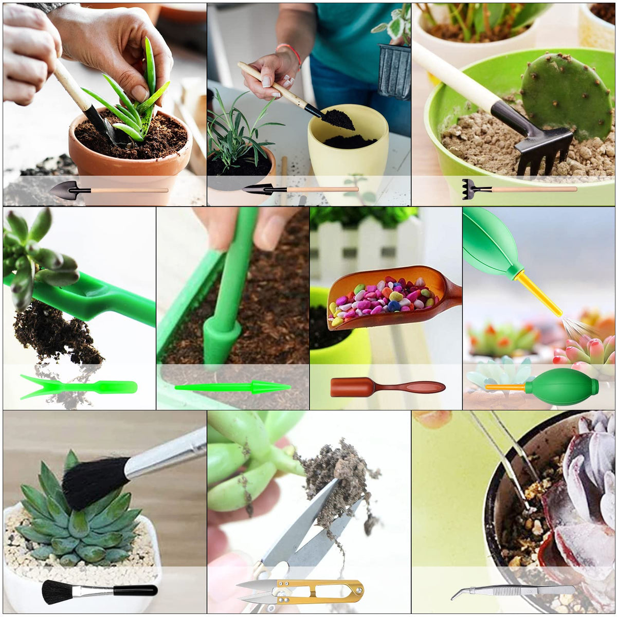 WEPSEN plant labels, butterfly stakes, and rope organize beds