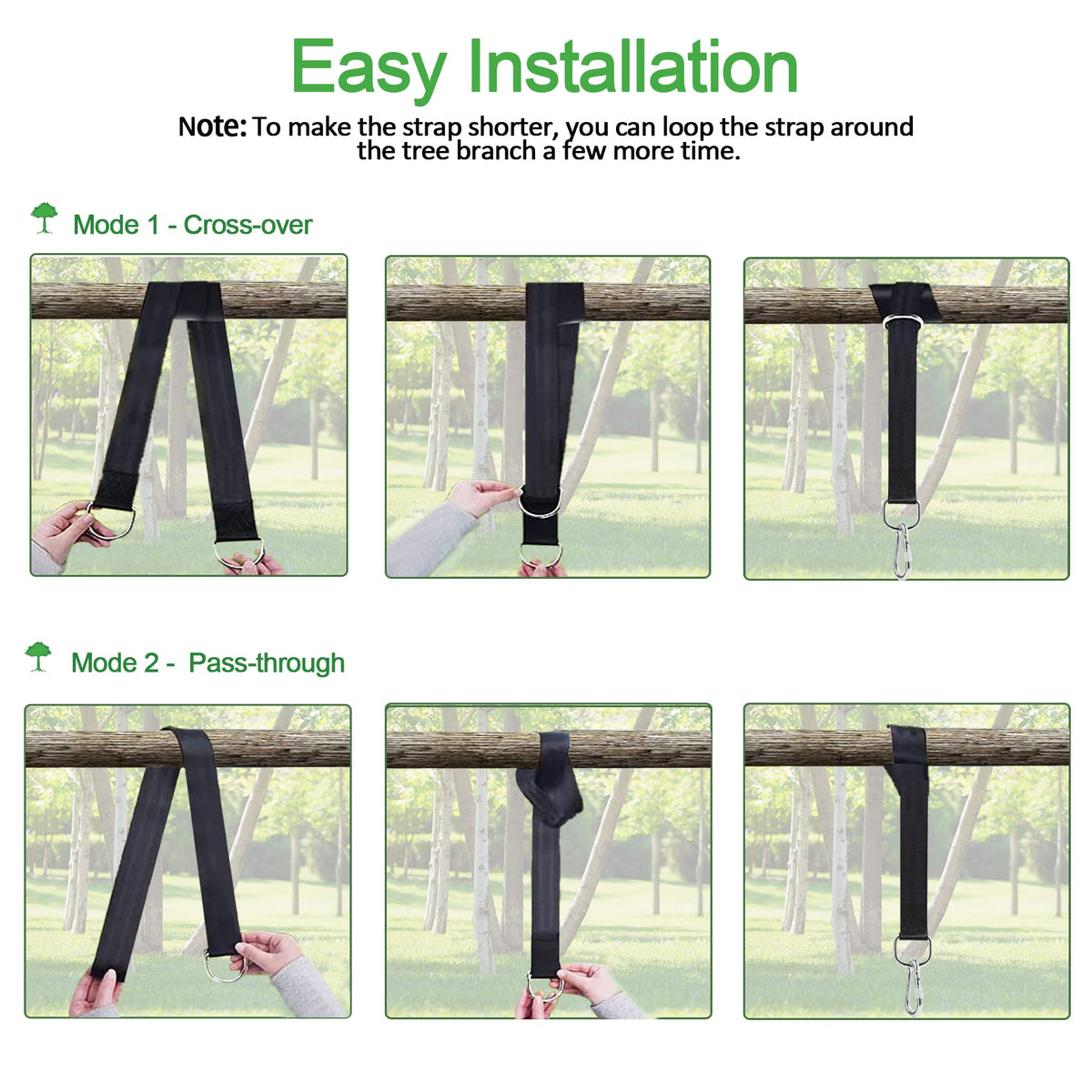 Werfeito fits swings and hammocks of many styles for family fun.