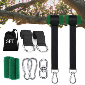 Werfeito tree swing straps around-tree secure hang for backyard fun.