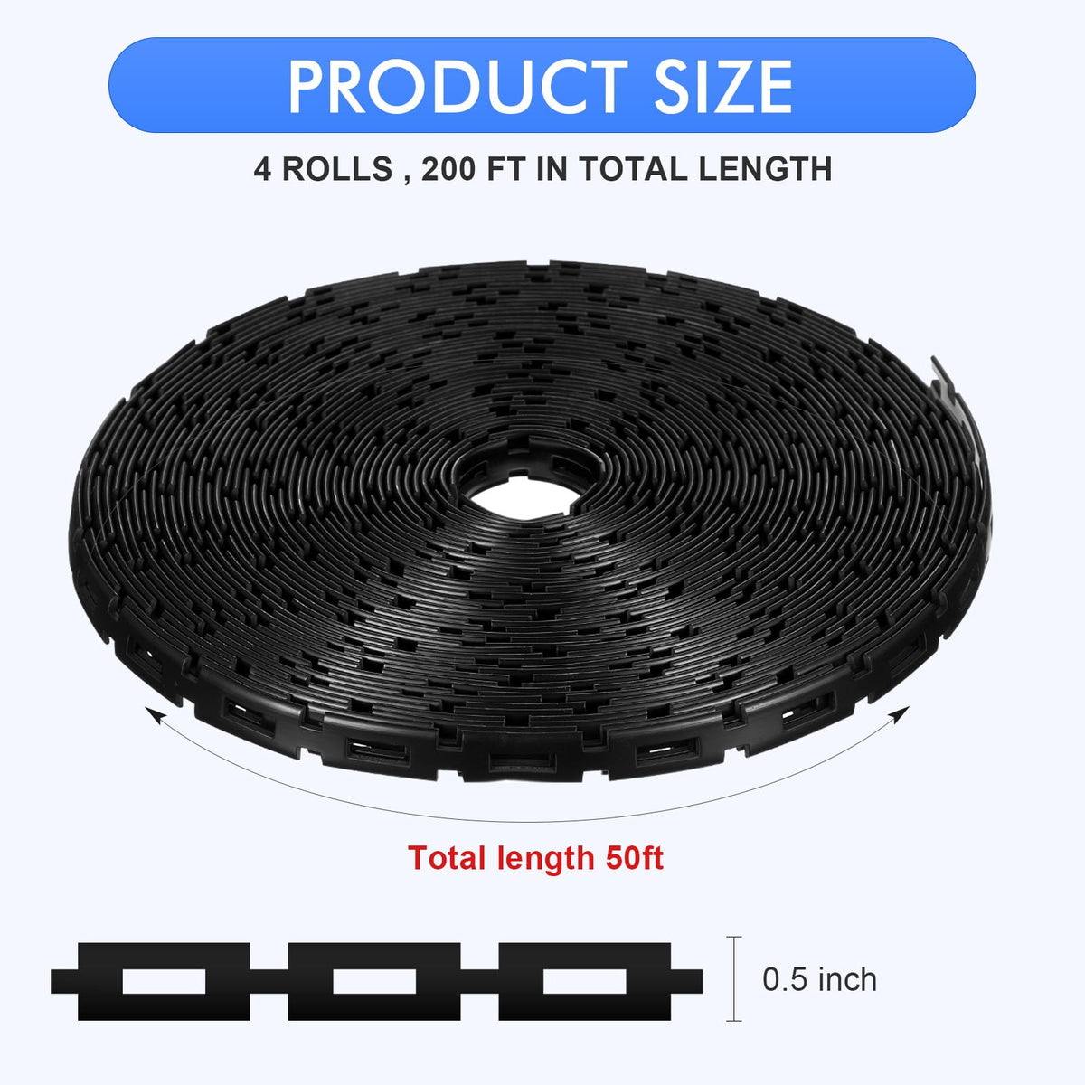 Wesiti four-roll pack of adjustable tree ties for staking and support