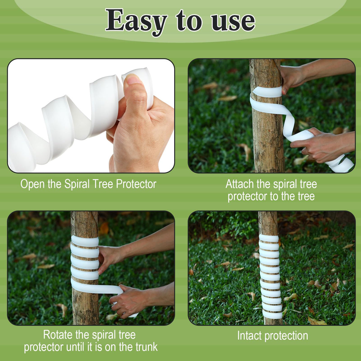 Wesiti sapling protection kit 20pcs ready-to-use guards for gardens.