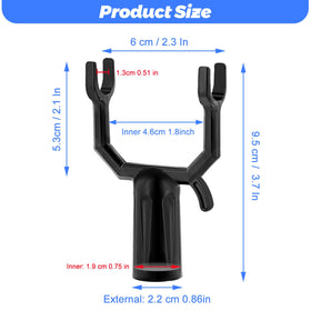West Bay metal Y-shaped branch support shows two grip options