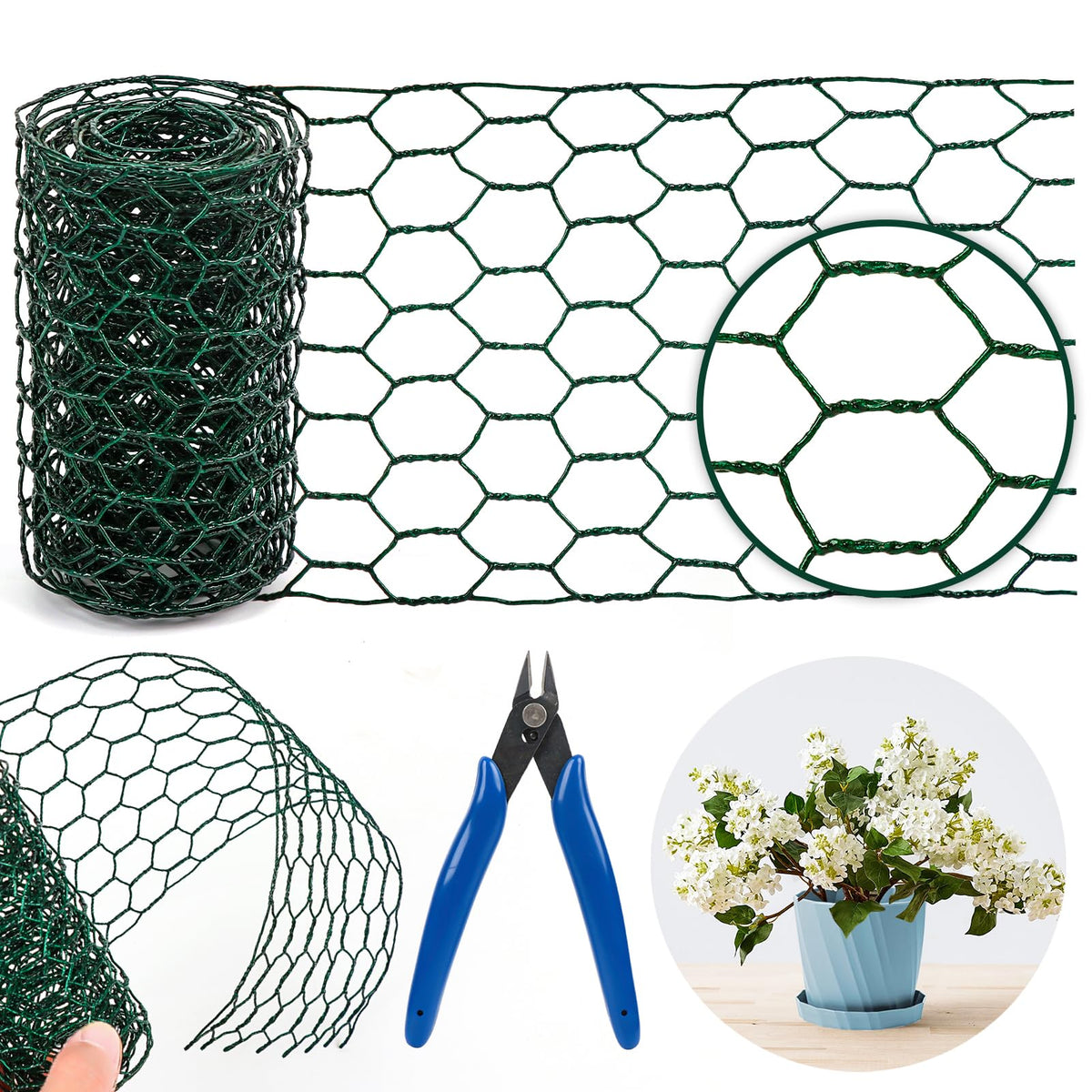 West Bay floral wire netting 4x118 inch roll for arch projects and DIY craft.