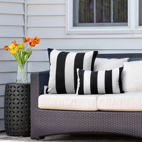 Western Home WH pillow cover on a sofa showing indoor versatility