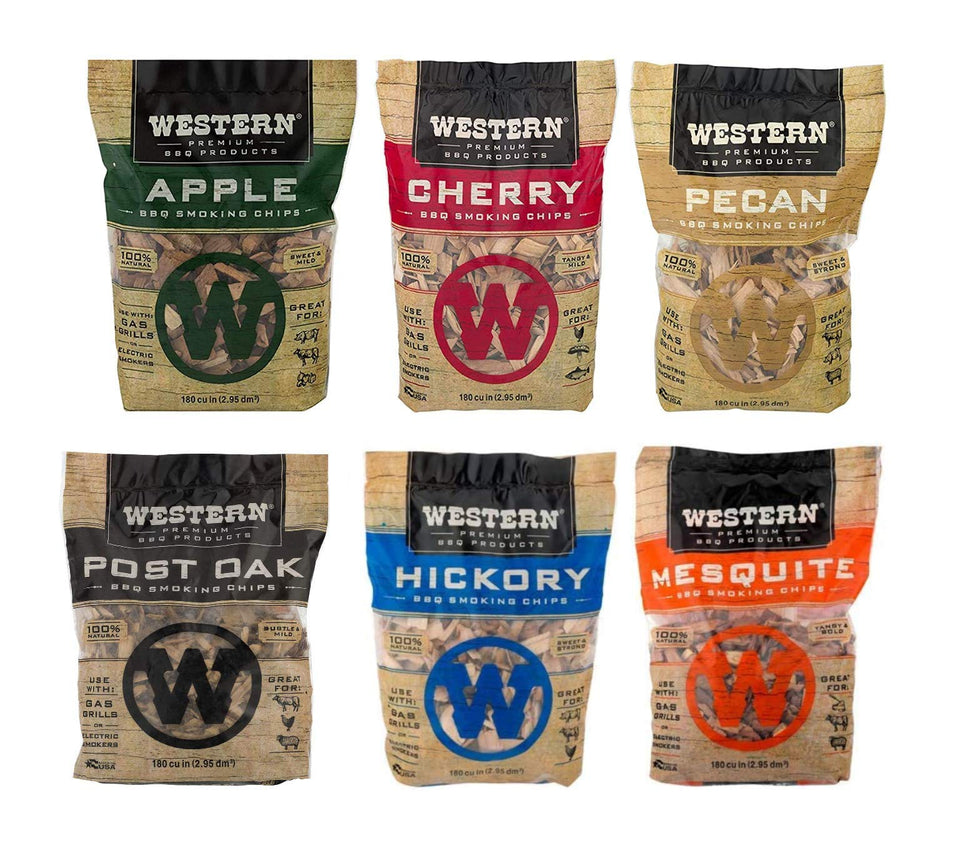 Western Wood Smoking Chips Apple – mild, sweet smoke ideal for pork and poultry.
