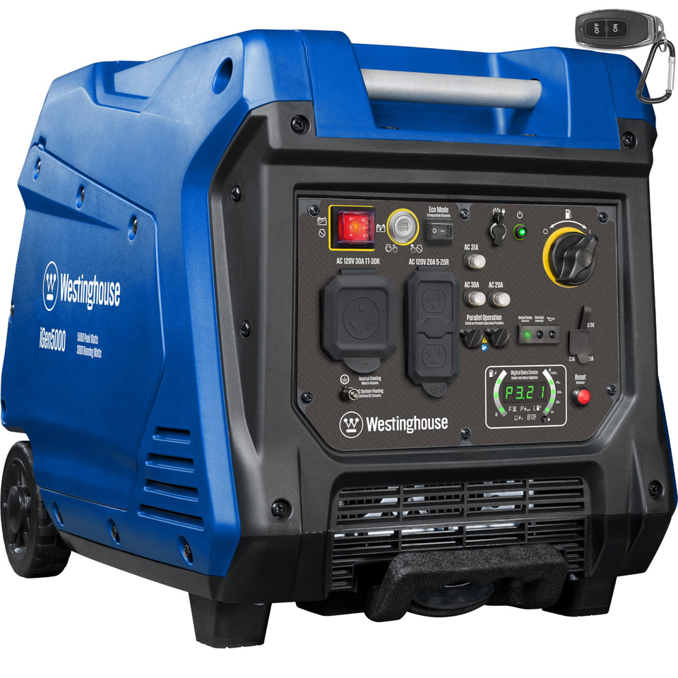 Westinghouse iGen5000 remote start for quick ignition and on the go power