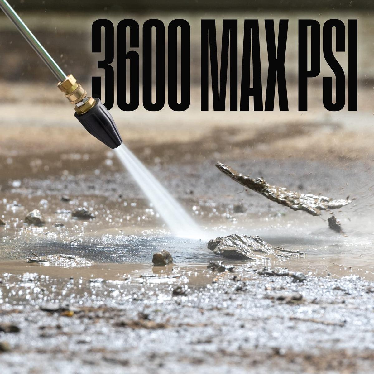 Westinghouse pressure washer turbo action speeds up outdoor cleaning tasks.