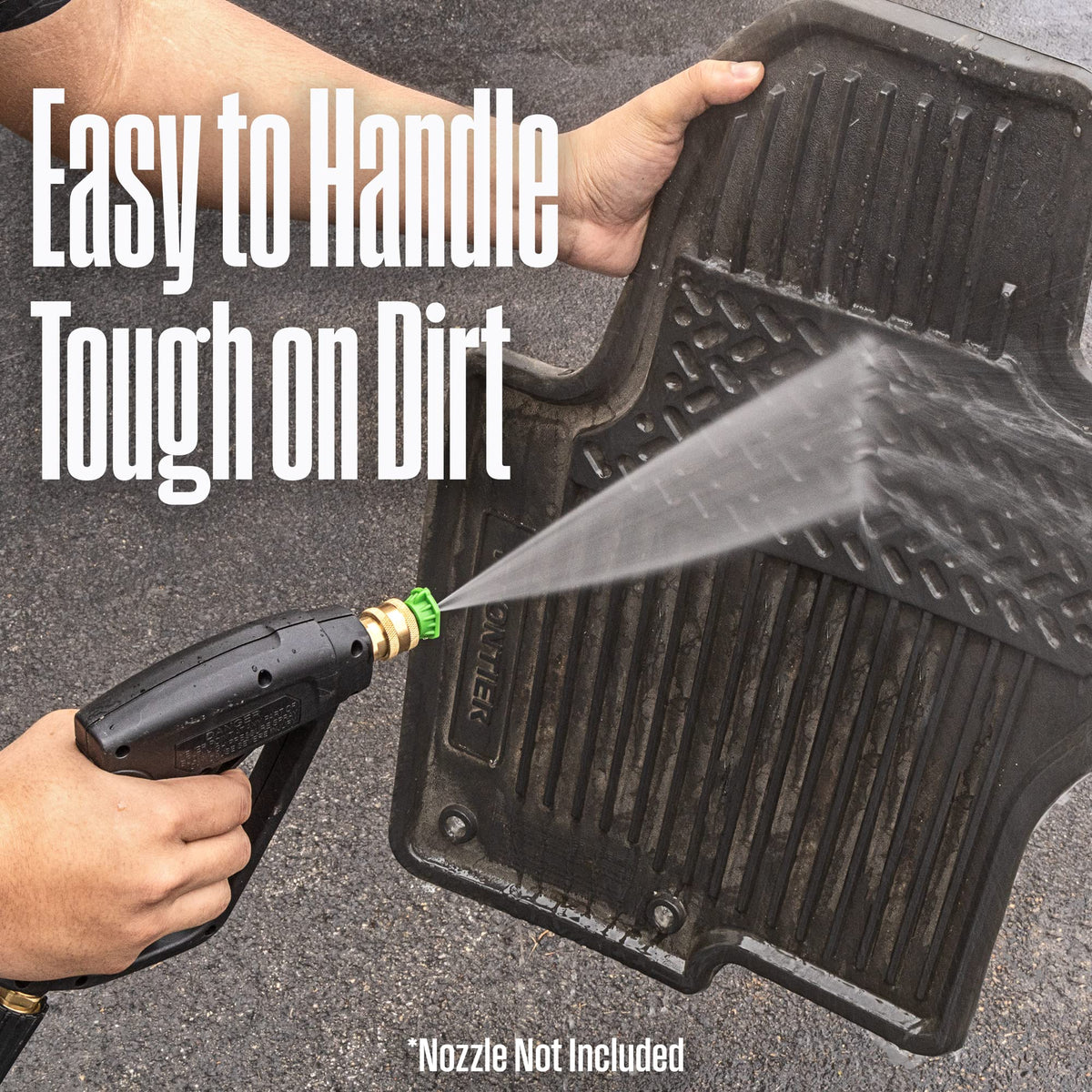 Westinghouse short washer gun ergonomic pistol grip reduces hand fatigue during washes