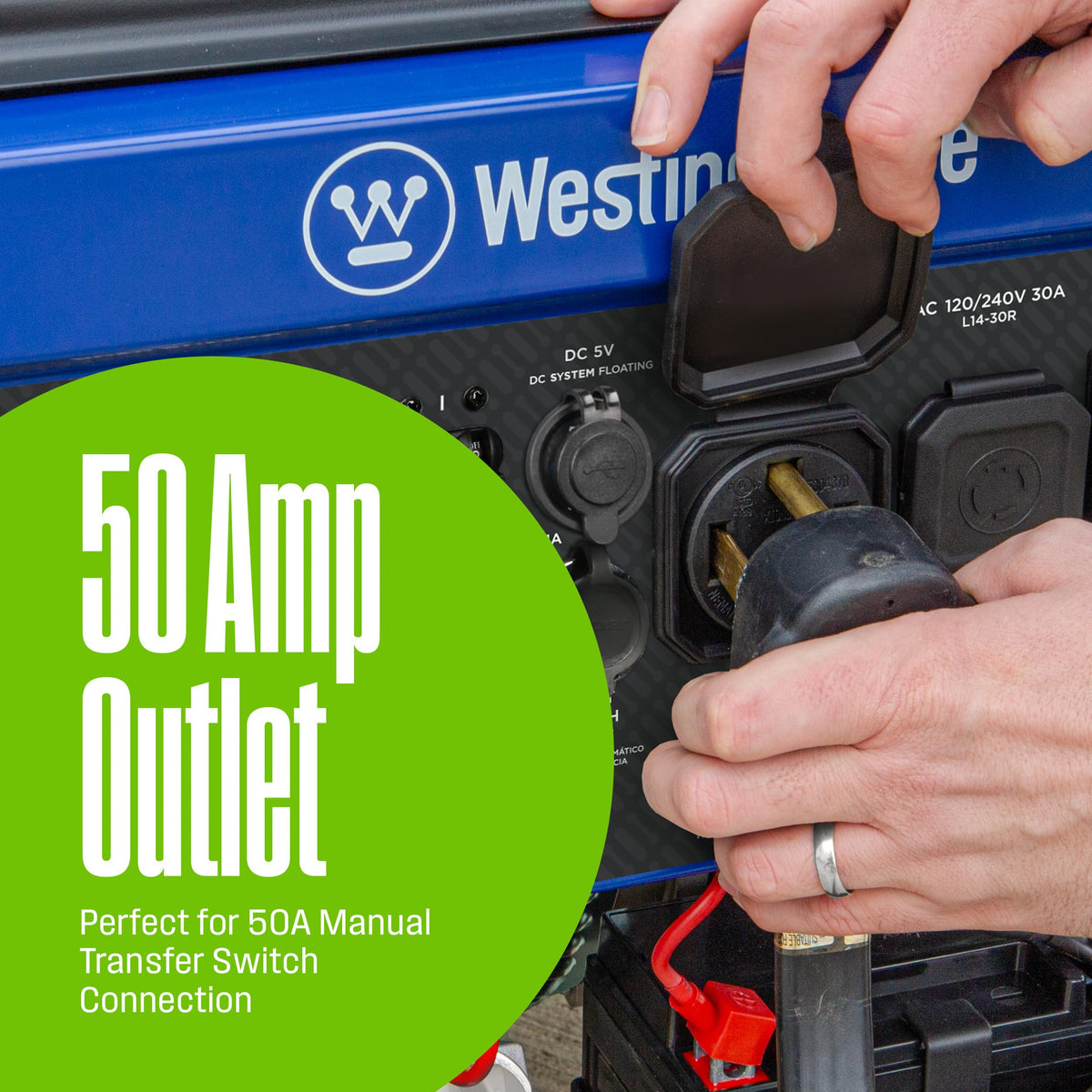 Westinghouse WGen11500TFc CO sensor indicator enhances safety
