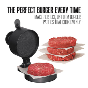 Weston burger press shows nonstick coating for smooth patty removal.