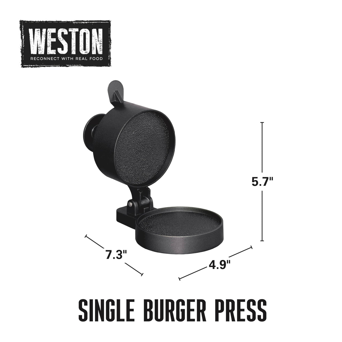 Ideal for forming evenly shaped sausage patties.