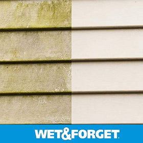 Wet and Forget roof stain fading over time