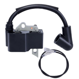Wetenex ignition coil for Husqvarna 125B — close-up of replacement part enhancing ignition reliability.