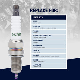 Wetenex spark plug compatible with NGK DCPR6E for reliable starts