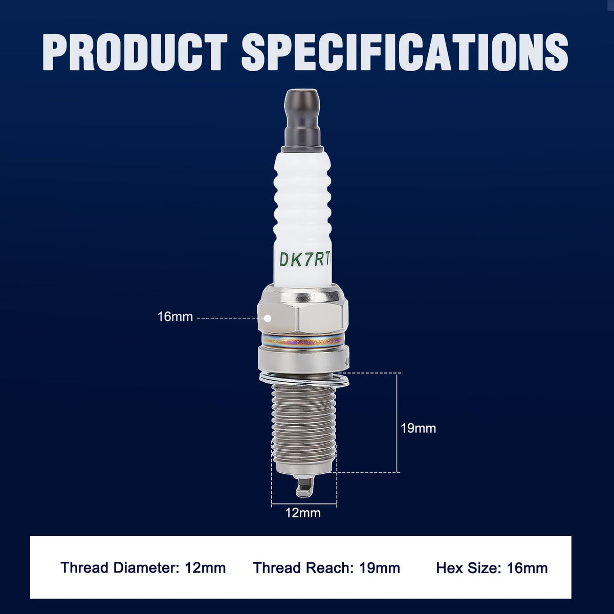Wetenex spark plug electrode and threads in sharp focus; durable build