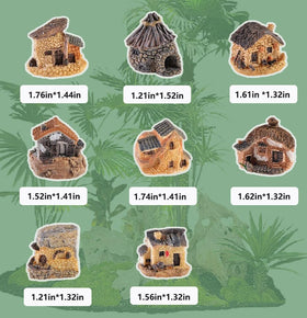 WETEPUXI resin miniature house detail enhances tiny landscape realism and charm.