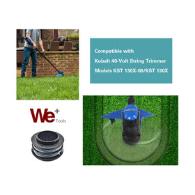 WETOOLPLUS dual-line spool enables quick line feed during trimming.