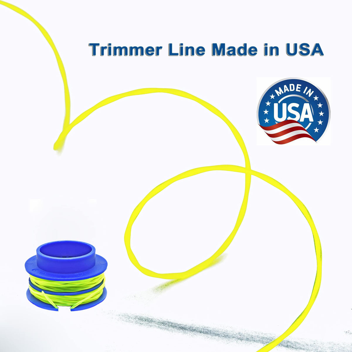 Pre-wound spool design enables quick, tool-free installation for fast yard maintenance.