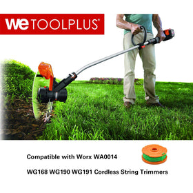 WETOOLPLUS WA0014 compatible with Worx WG168, easy spool swap for edging.