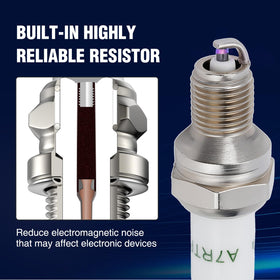 Wetenex spark plug 10mm thread detail for precise fit.