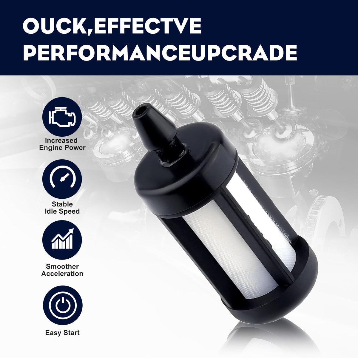 Wetenex Sthil fuel filter on label; lists compatible part numbers