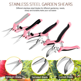 Wevove pruning shears with flower shear for pruning delicate blooms