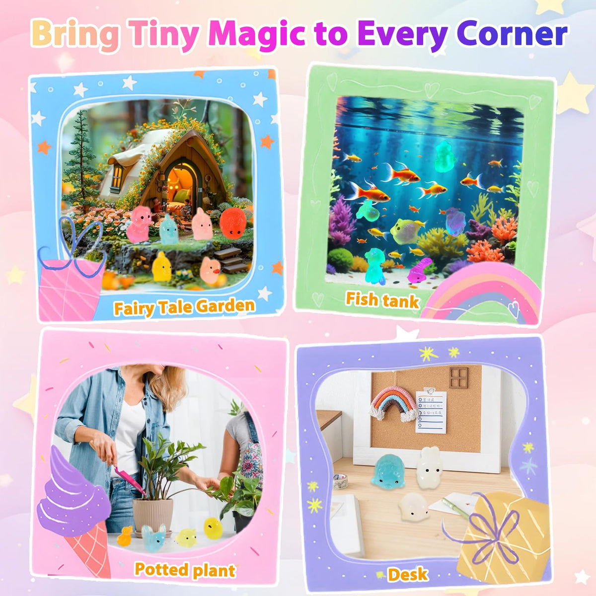 Wewwewa durable non-toxic resin figures are great for kids' crafts.