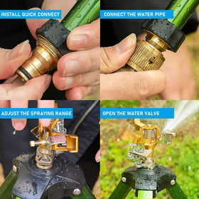 Wexo Palindrog goose neck hose connector for easy hose attachment.