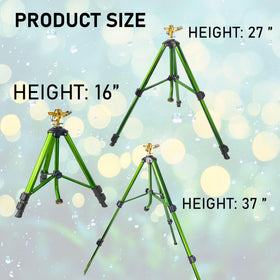 Wexo Palindrog sprinkler head rotates 360 degrees for complete coverage.