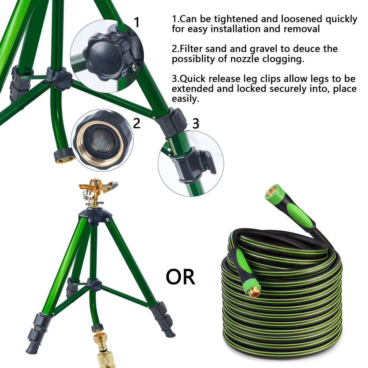 Wexo Palindrog adjustable tripod legs allow custom height setup.