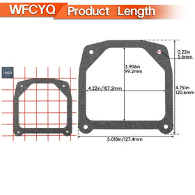 WFCYQ Kohler 7000-series valve cover gasket close-up shows stamped steel compatibility